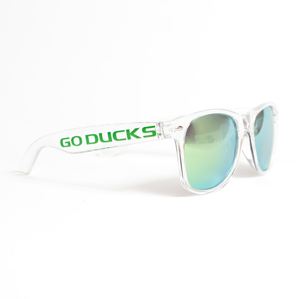 Go Ducks, Neil, Green, Sunglasses, Plastic, Accessories, Unisex, Mirror, Lens, 342570